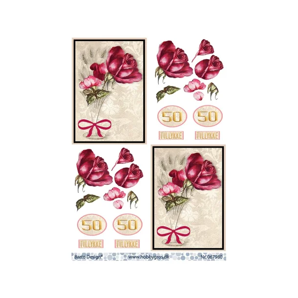 BARTO DESIGN 3D ARK   50  r  rose i vase