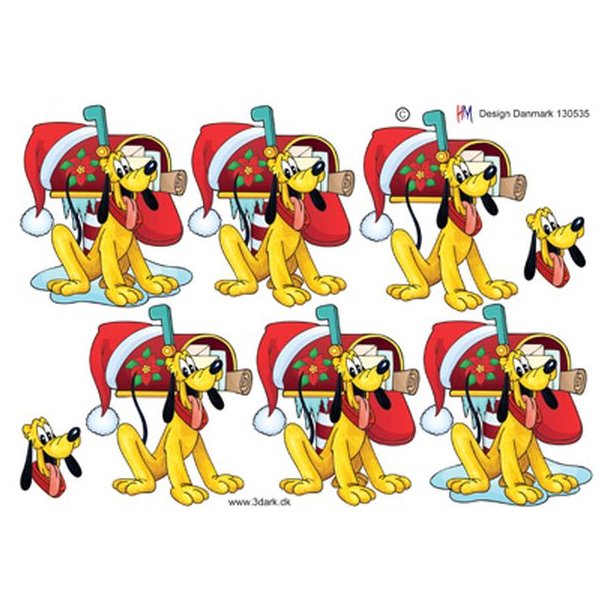 Pluto og julepostkasse HM design