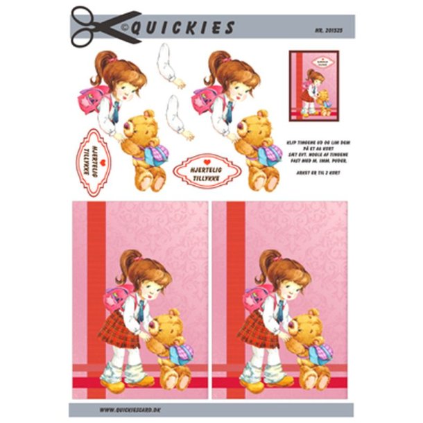 Pige med bamse, Quickies card