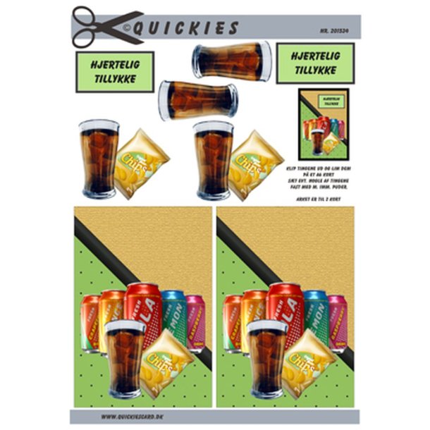 Cola og chips, Quickies card