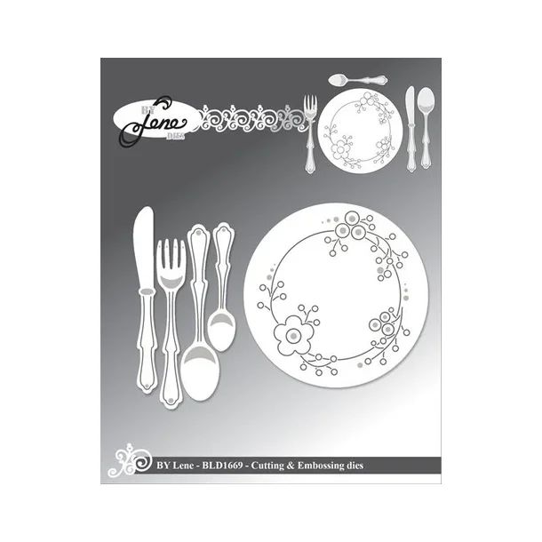 BY Lene Dies "Plate &amp; Cutlery" BLD1669