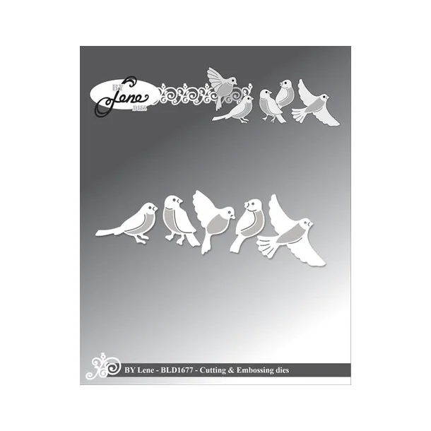 Lene Dies "Birds" BLD1677 ( Strste: 3x3,2cm )