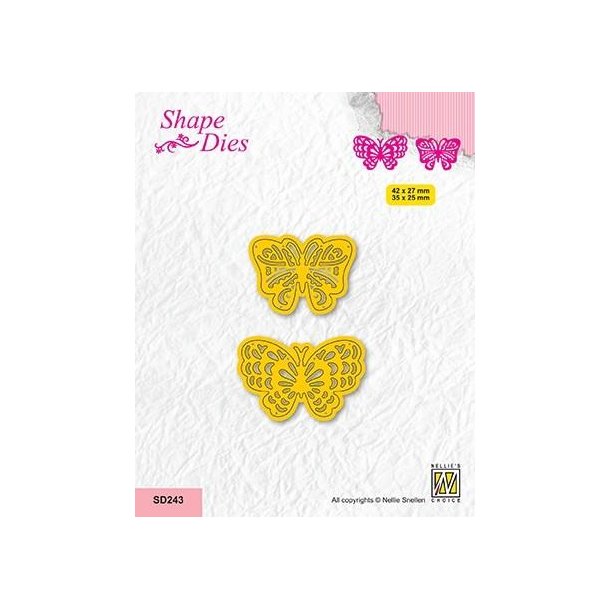 NS Shape dies "2 Butterflies-1" SD243