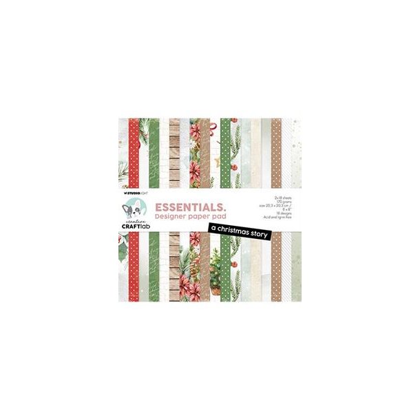 Studio Light Paper Pad "Christmas Story" CCL-ES-DPP220 (203x203mm -36 ark - 170gr)