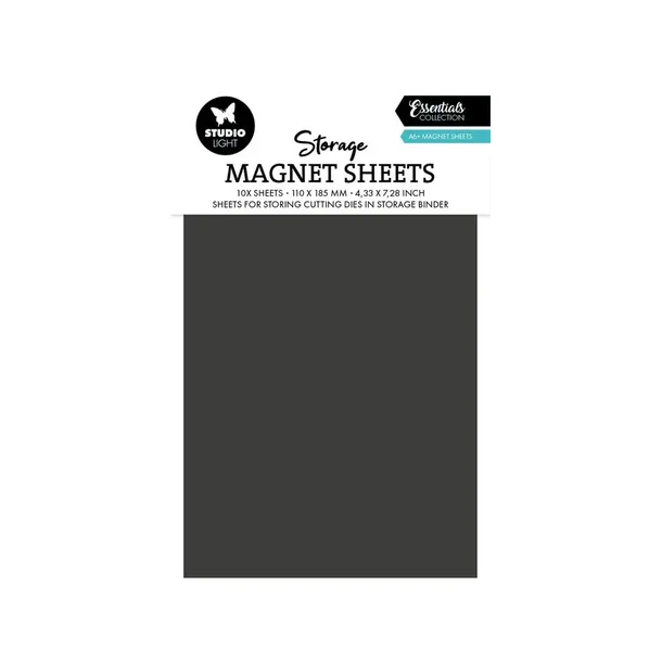  Studio Light "Storage Magnet sheet A6+ 5pcs" SL-TO-STOR05 A6 -10 stk bruges med SL-TO-STORO1/249561