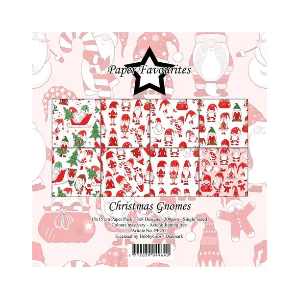 aper Favourites Paper Pack "Christmas Gnomes" PF257