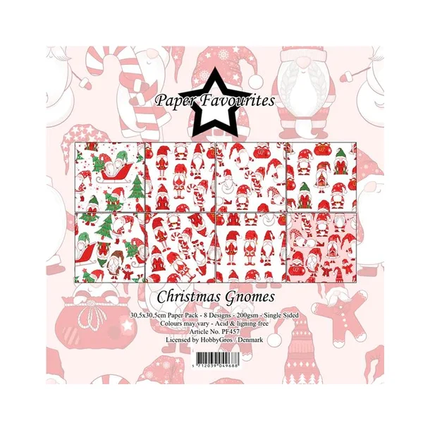 Paper Favourites Paper Pack "Christmas Gnomes" PF457
