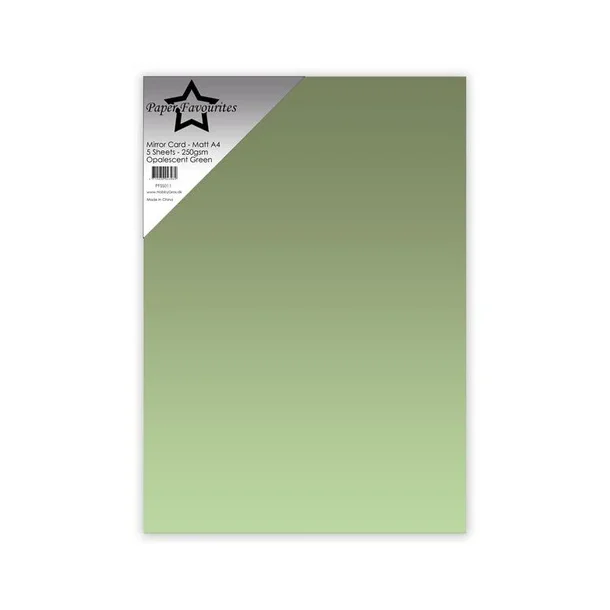 Paper Favourites Mirror Card Mat "Opalescent Green" PFSS011