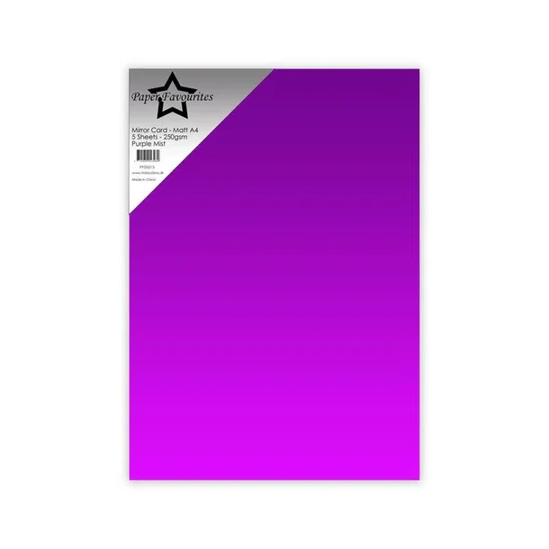 Paper Favourites Mirror Card Matt "Purple Mist" PFSS013