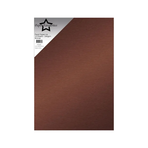 Paper Favourites Pearl Paper "Bronze" PFSS405