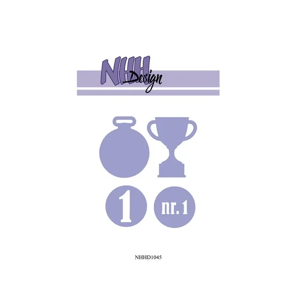 NHH Design Dies "Number 1" NHHD1045 Pokal: 3,9x4,6cm