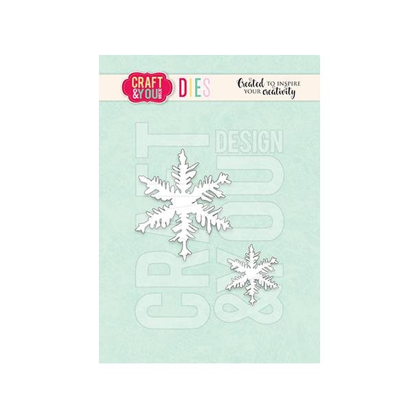 Craft &amp; You Dies "Snowflakes Set" CW310 (55x55 &amp; 30x30mm)