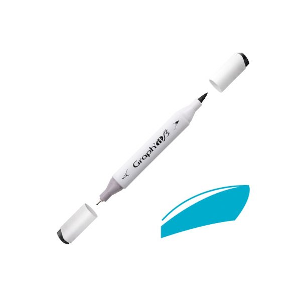 Graph'it Brush marker Cyan GI87150