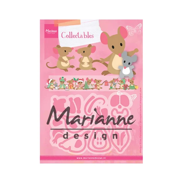MARIANNE DESIGN COL1437 Eline's Mice Family 113x84mm