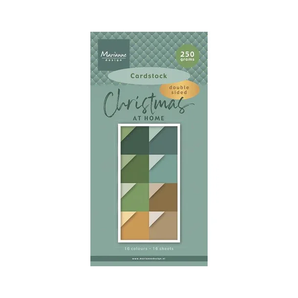 Marianne Design Paperpad "Chistmas at home - Cardstock" PK9193(15x30cm)