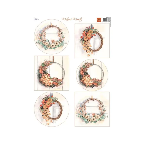 Marianne Design Sheets A4 "Mattie's Autumn Wreaths" MB0211