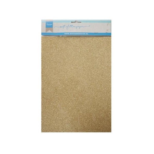 MARIANNE DESIGN Soft Glitter Paper - Gold CA3143