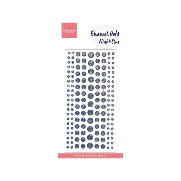 Marianne Design Glitter Enamel Dots "Night Blue" PL4525