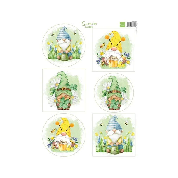 Marianne Design A4 Sheets "Gnomes Garden" VK9599