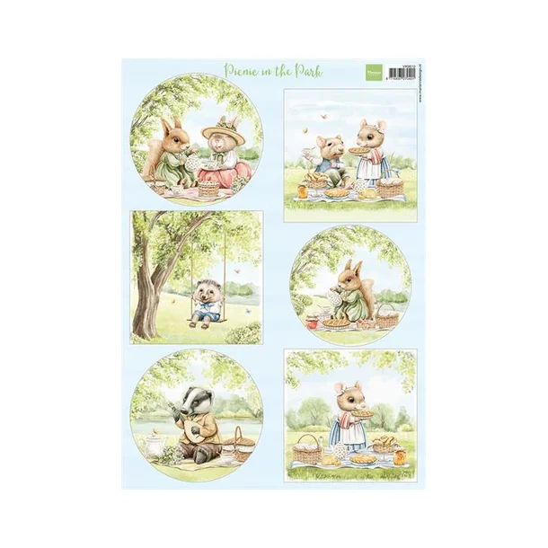  Marianne Design A4 Sheets "Picnic in the Park" VK9610