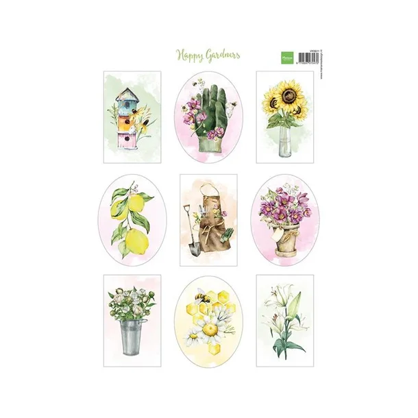 Marianne Design A4 Sheets "Happy Gardners" VK9611