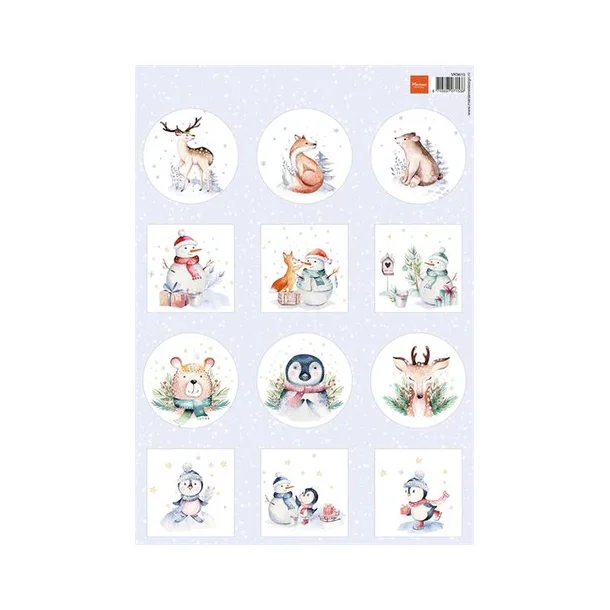 Marianne Design A4 Sheets "Minis - Merry Animals" VK9615