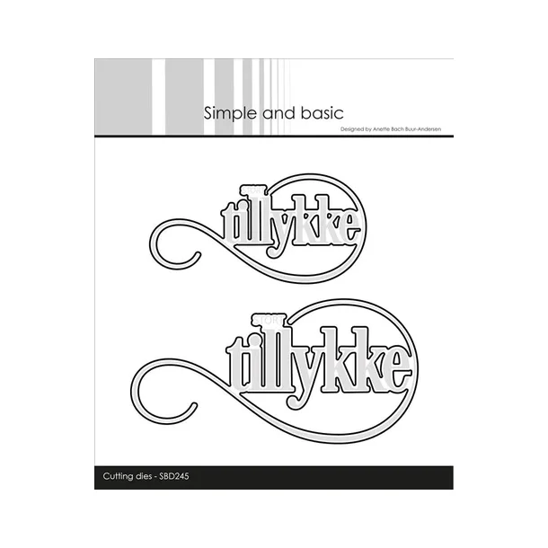 Simple and Basic die "Stort Tillykke" SBD245