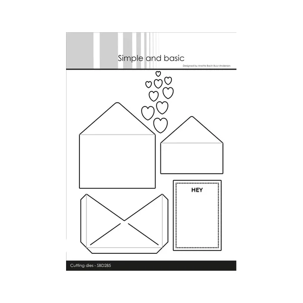 Simple and Basic die "Sweet little envelope" SBD285 Strste: 6,7x7,6cm