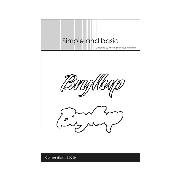 Simple and Basic die "Bryllup" SBD289 7x2,8cm