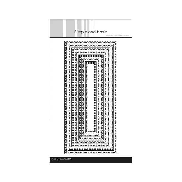 Simple and Basic die "Circle Edges - Slimcard" SBD293 20,5x9,5cm