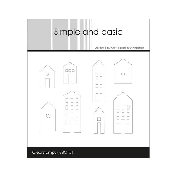 Simple and basic Clearstamp "Town Houses" SBC151