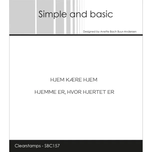  Simple and basic Clearstamp "Danske tekster" SBC157