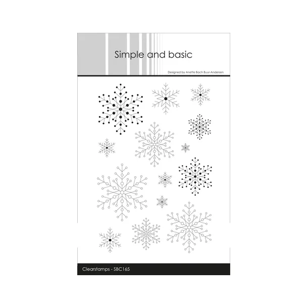 Simple and basic Clearstamp "Snowflake Background" SBC165