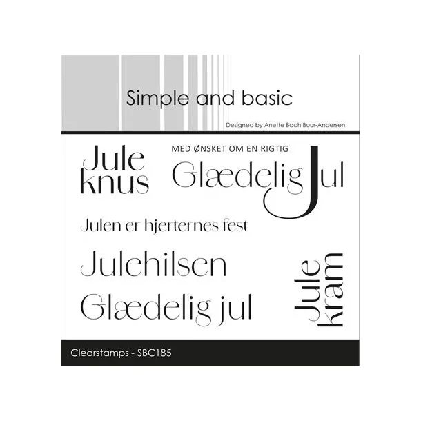 Simple and basic Clearstamp "Juleknus" SBC185(A7)