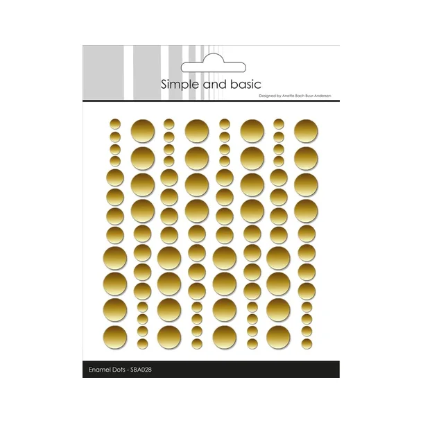 Simple and Basic Enamel Dots "Metallic Gold - Matte" SBA028 4, 6, 8mm