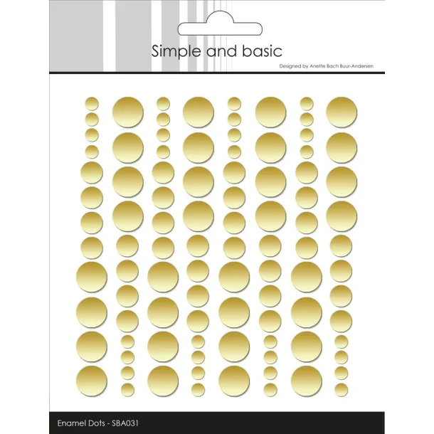 Simple and Basic Enamel Dots "Metallic Pale Gold - Matte" SBA031