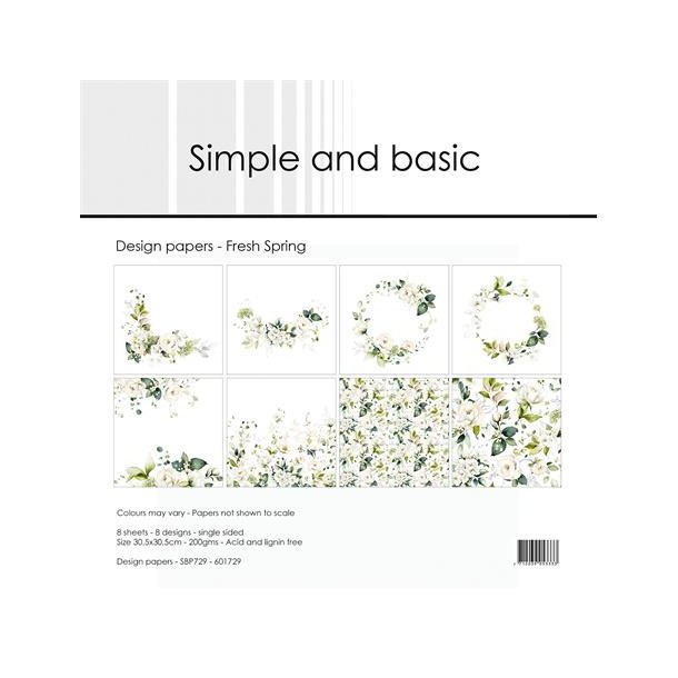 Simple and Basic Design Papers "Fresh Spring" SBP729  (30,5x30,5cm)