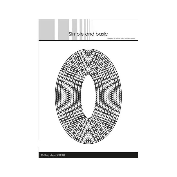 Simple and Basic die "Circle Edges - Oval" SBD308 10x14,3cm