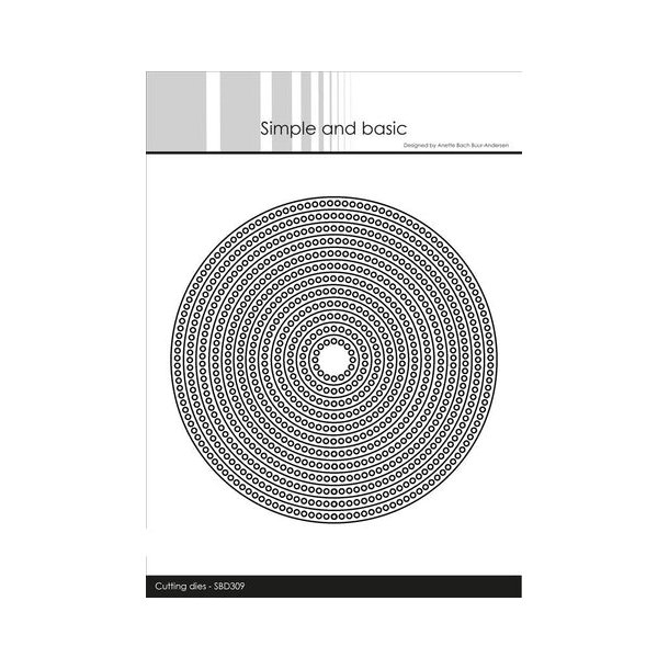 Simple and Basic die "Circle Edges - Circle" SBD309 13x13cm