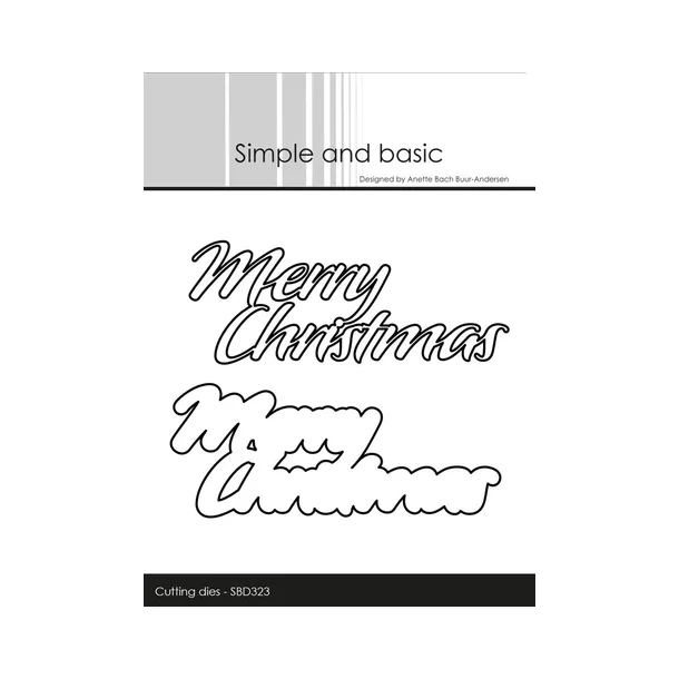 Simple and Basic die "Merry Christmas" SBD323 9,3x3,7cm