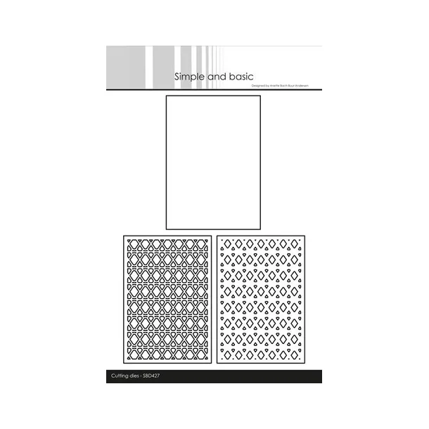 Simple and Basic die "A7 Layered- Geometric Pattern" SBD427 (810,5x7,4cm)