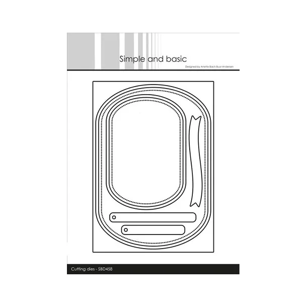 Simple and Basic die "Rounded A6 Rectangles" SBD458 (10,5x14,85cm)