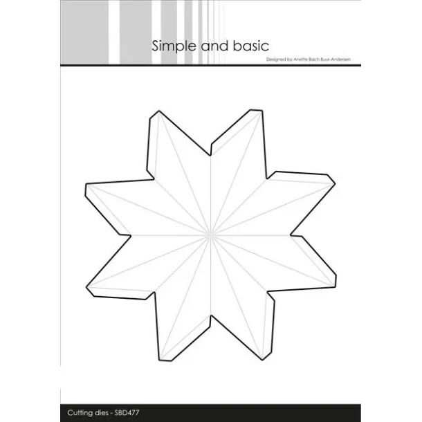 Simple and Basic die "Star ornament - Large" SBD477 (12,5x12,5cm)