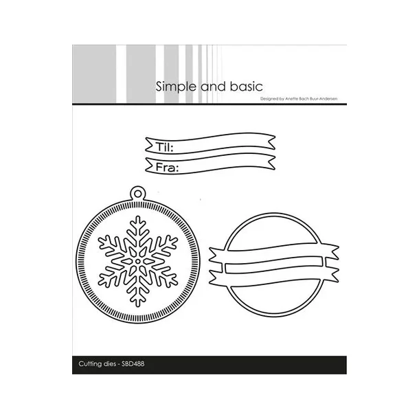 Simple and Basic die "Round Gifttag w/Add-Ons" SBD488 Strste: 7,5x8,3cm