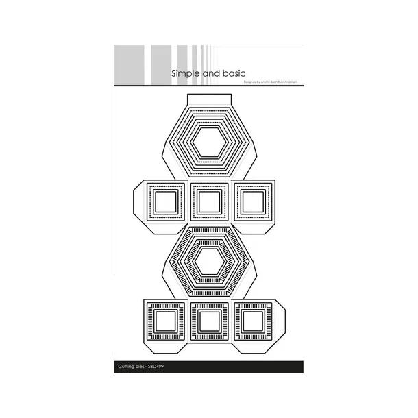 Simple and Basic die "Hexagon box" SBD499 (12x20,5cm)