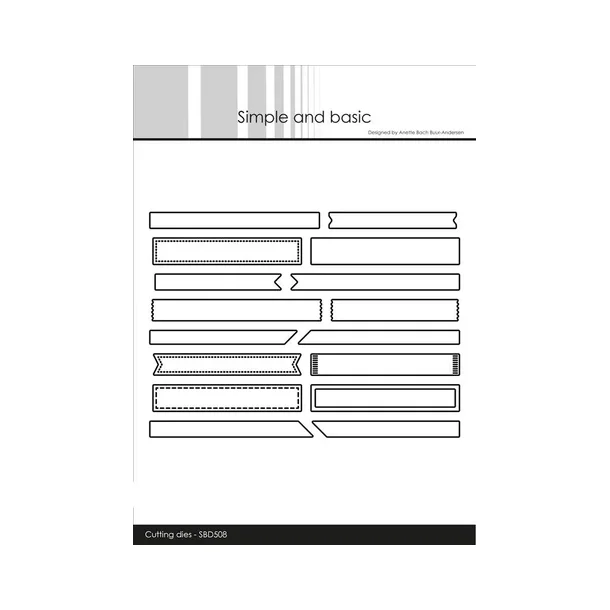  Simple and Basic die "A hole lot of strips" SBD508(Strste: 8x1cm)