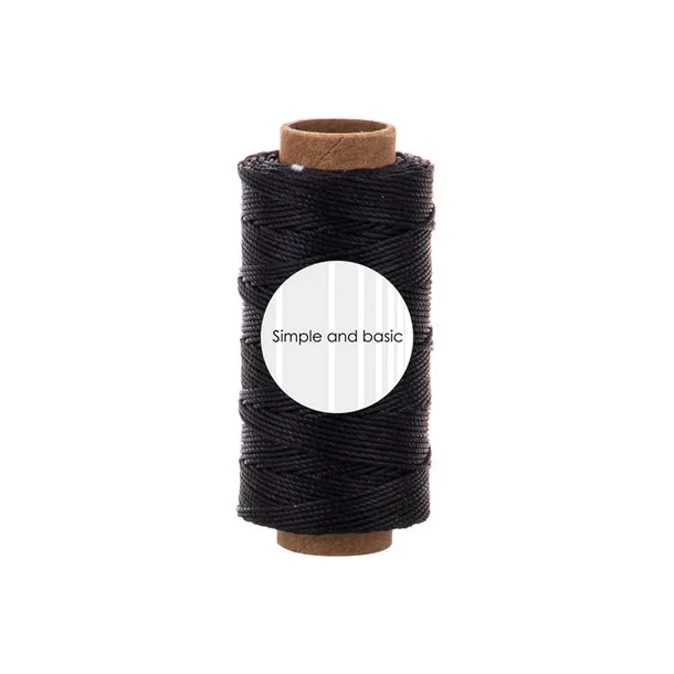 Simple and basic Polyester Thread "Black" SBA701(0,5mm x 50m)