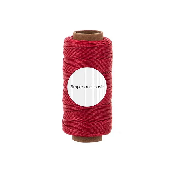  Simple and basic Polyester Thread "Calm red" SBA709 0,5mm x 50m