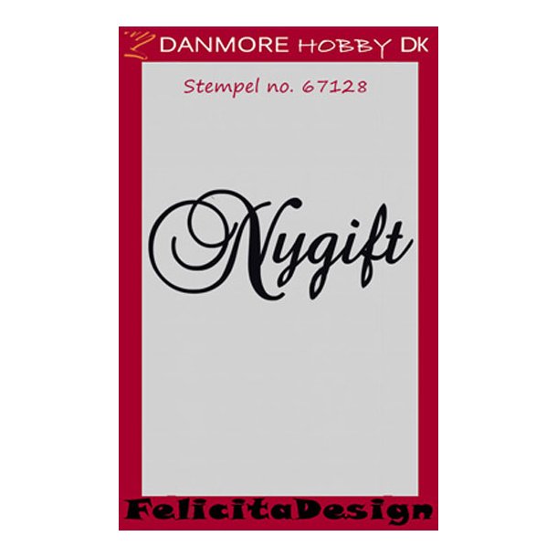 Stempel Nygift - 6,3x2,5 cm