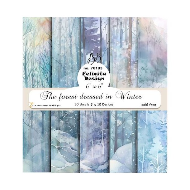 Ark 6'x6' 200g 30ark 3x10design - The forest dressed in Winter
